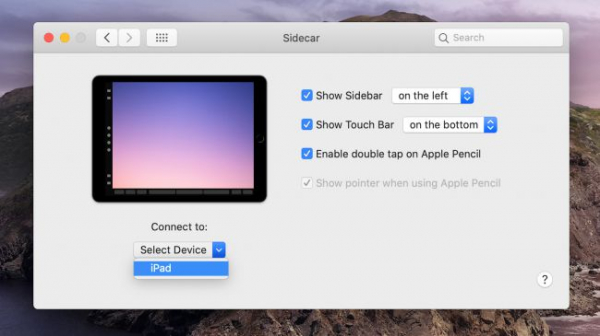 Как использовать Sidecar в macOS Catalina